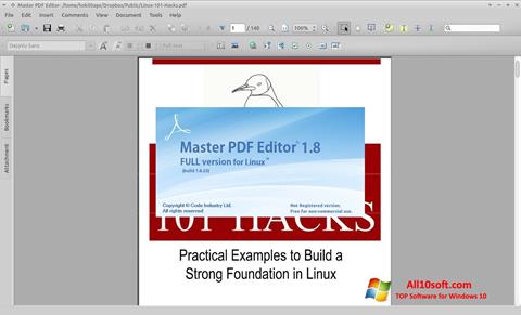 Posnetek zaslona Master PDF Editor Windows 10