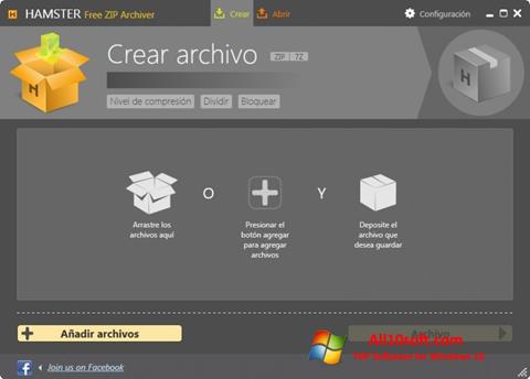 Posnetek zaslona Hamster Free ZIP Archiver Windows 10