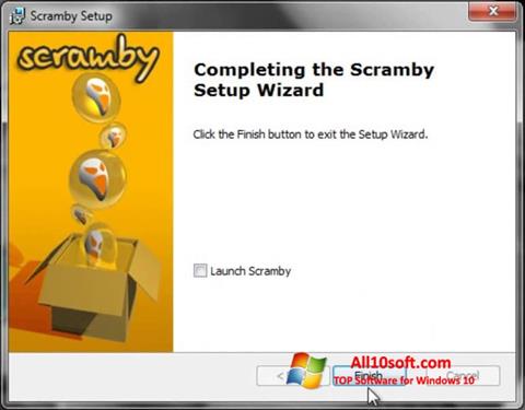 Posnetek zaslona Scramby Windows 10