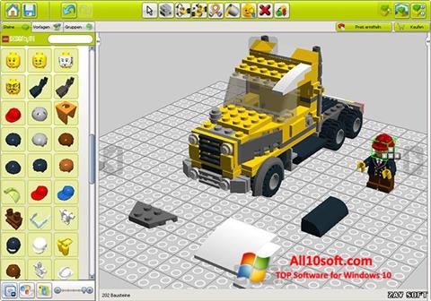 Posnetek zaslona LEGO Digital Designer Windows 10