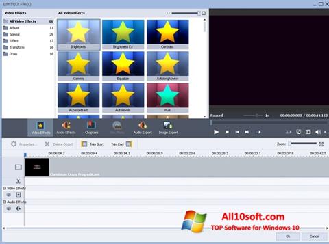 Posnetek zaslona AVS Video Converter Windows 10