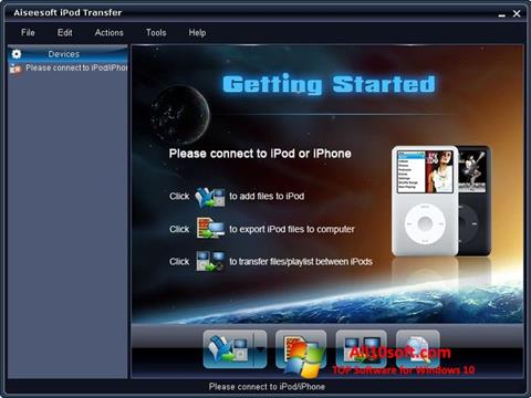 Posnetek zaslona iPhone PC Suite Windows 10