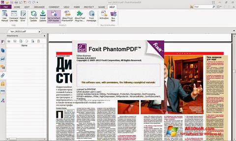 Posnetek zaslona Foxit Phantom Windows 10