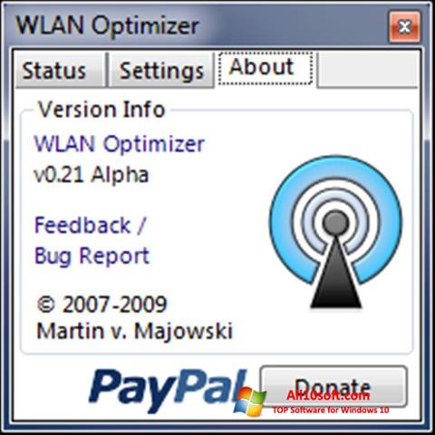 Posnetek zaslona WLAN Optimizer Windows 10