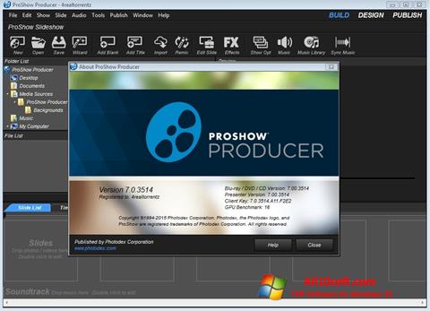 Posnetek zaslona ProShow Producer Windows 10
