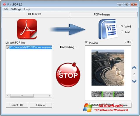 Posnetek zaslona First PDF Windows 10
