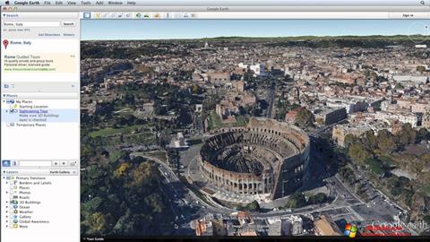 Posnetek zaslona Google Earth Windows 10