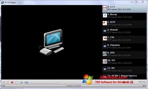 Posnetek zaslona IP-TV Player Windows 10