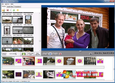 Posnetek zaslona Bolide Slideshow Creator Windows 10