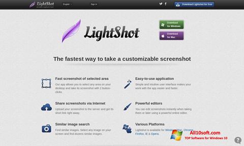 Posnetek zaslona LightShot Windows 10