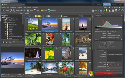 Posnetek zaslona Zoner Photo Studio Windows 10