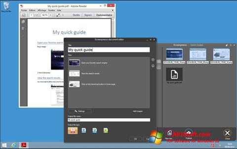 Posnetek zaslona Screenpresso Windows 10