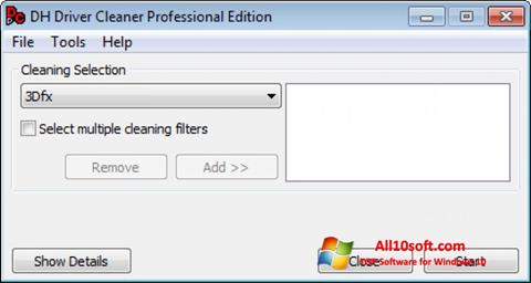 Posnetek zaslona Driver Cleaner Windows 10