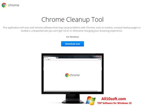 Posnetek zaslona Chrome Cleanup Tool Windows 10