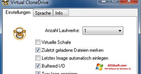 Posnetek zaslona Virtual CloneDrive Windows 10