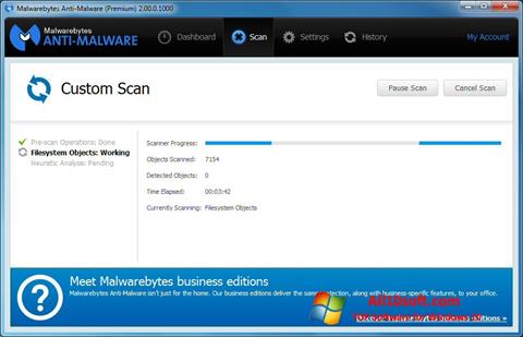 Posnetek zaslona Malwarebytes Anti-Malware Free Windows 10