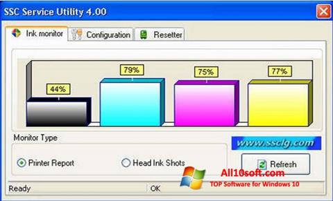Posnetek zaslona SSC Service Utility Windows 10