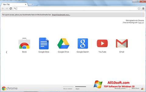 Posnetek zaslona Google Chrome Windows 10