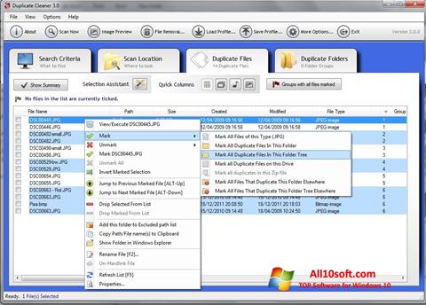Posnetek zaslona Duplicate Cleaner Windows 10