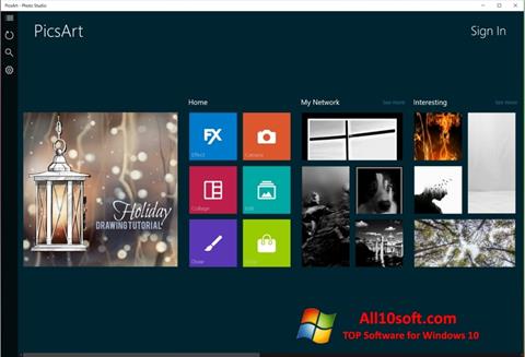 Posnetek zaslona PicsArt Windows 10