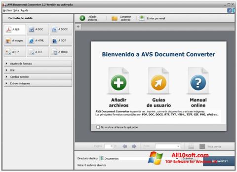 Posnetek zaslona AVS Document Converter Windows 10