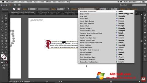 Posnetek zaslona Adobe Illustrator Windows 10