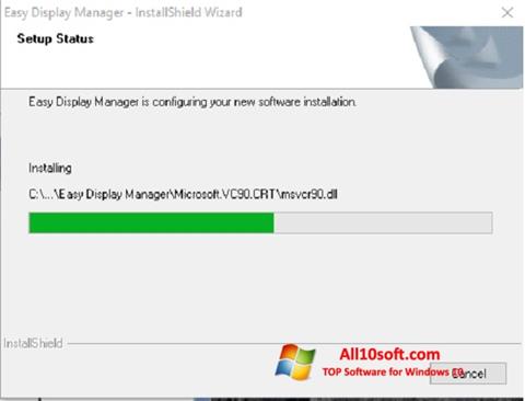 Posnetek zaslona Easy Display Manager Windows 10
