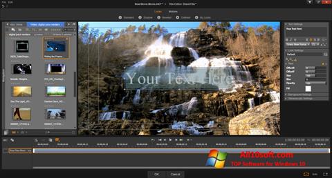 Posnetek zaslona Pinnacle Studio Windows 10