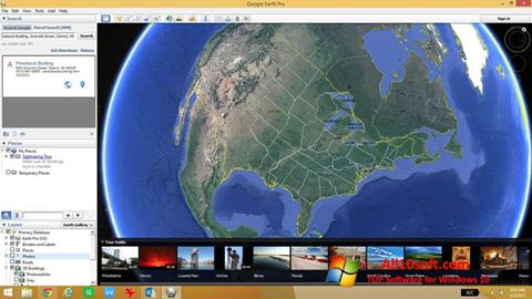 Posnetek zaslona Google Earth Pro Windows 10