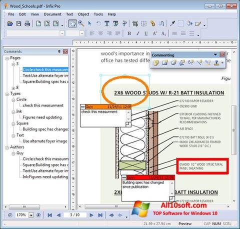 Posnetek zaslona Infix PDF Editor Windows 10