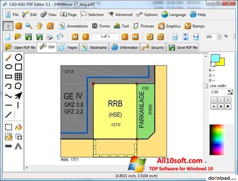 Posnetek zaslona PDF Reader Windows 10