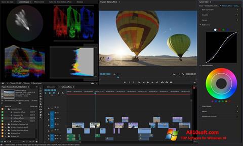 Posnetek zaslona Adobe Premiere Pro CC Windows 10