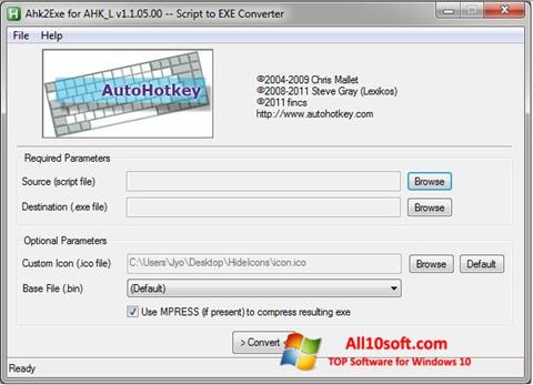 Posnetek zaslona AutoHotkey Windows 10