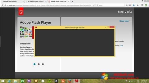 Posnetek zaslona Adobe Flash Player Windows 10