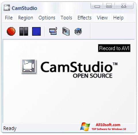 Posnetek zaslona CamStudio Windows 10