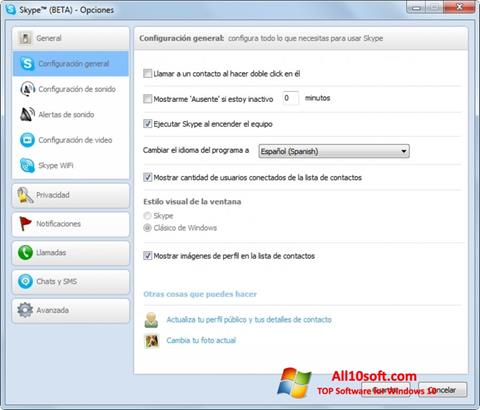 Posnetek zaslona Skype Beta Windows 10