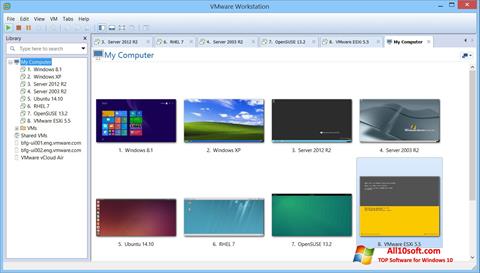 Posnetek zaslona VMware Workstation Windows 10