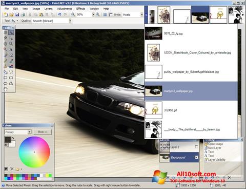 Posnetek zaslona Paint.NET Windows 10