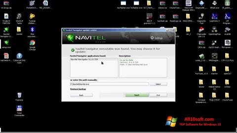 Posnetek zaslona Navitel Navigator Update Center Windows 10
